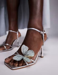 �p�u���b�N�f�U�C�A ���f�B�[�X �V���[�Y �T���_�� �q�[�� Public Desire Colossus barely there heeled sandalsilver �V���o�[