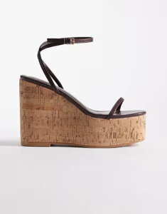 �V�~ ���f�B�[�X �V���[�Y �T���_�� �q�[�� SIMMI Shoesimmi London Kitty higheeled wedge sandals Brown pu �u���E��