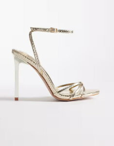�V�~ ���f�B�[�X �V���[�Y �T���_�� �q�[�� SIMMI Shoesimmi London Ola embellished heeled sandals GOLD METALLIC SNAKE �S�[���h