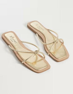 �V�~ ���f�B�[�X �V���[�Y �T���_�� SIMMI ShoesIMMI London Cola knot flat sandals GOLD �S�[���h