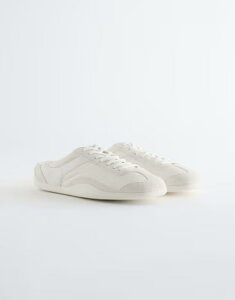 �A���h�A�U�[�X�g�[���[�Y ���f�B�[�X �V���[�Y �X�j�[�J�[ �X�G�[�h ���U�[ & Other Stories realeather mule sneakers with real suede trim WHITE �z���C�g