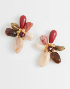 �G�C�\�X ���f�B�[�X �A�N�Z�T���[ �s�A�X�E�C�������O ASOS DESIGN flower stud earrings with mixed resin petals and PINK �s���N