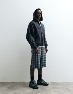 �R���[�W���� �����Y �{�g���X �n�[�t�p���c�E�V���[�c �V���[�g�p���c COLLUSION cargo shorts in mixed plaid Multi check �}���`�J���[