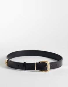 �J���o���N���C�� ���f�B�[�X �A�N�Z�T���[ �x���g Calvin Klein belt with gold-tone tip 30mm Black / gold �u���b�N