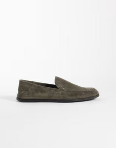 �}���S �����Y �V���[�Y �X���b�|���E���[�t�@�[ �X�G�[�h Mango 100% suede loafers BROWN �u���E��
