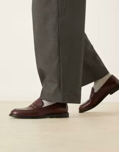 �E�H�[�N�����h�� �����Y �V���[�Y �X���b�|���E���[�t�@�[ ���U�[ Walk London Putney saddle loafers leather Brown �u���E��