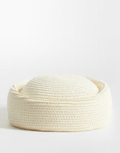 �G�C�\�X ���f�B�[�X �A�N�Z�T���[ �X�q ASOS DESIGN straw pillbox hat WHITE �z���C�g