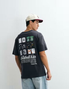 �W���b�N �A���h �W���[���Y �����Y �g�b�v�X T�V���c �O���t�B�b�N Jack & Jones football kits graphic t-shirt Phantom �O���[