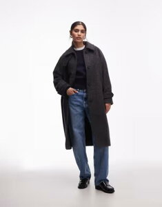 �A���P�b�g ���f�B�[�X �A�E�^�[ �R�[�g �~�f�B �E�[�� ARKET wool and alpaca blend oversized midi coat Black �u���b�N