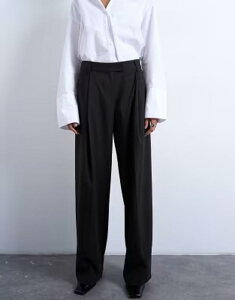 �g�b�v�V���b�v ���f�B�[�X �{�g���X �J�W���A���p���c ���[���C�Y Topshop subtle pinstripes low rise buckle detail pants in dark chocolate - part of a set chocolate �`���R���[�g