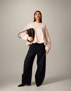 �A�����W ���f�B�[�X �A�E�^�[ �p�[�J�[�E�X�E�F�b�g �V���c ARRANGE bubble hem sweatshirt in oatmeal �I�[�g�~�[��