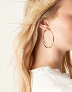 ���X�g�\�E���Y ���f�B�[�X �A�N�Z�T���[ �s�A�X�E�C�������O T�V���c Lost Soulstainlessteel 18ct gold plated 60mm hoop earrings GOLD �S�[���h