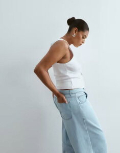 �A�����W ���f�B�[�X �{�g���X �f�j���p���c �W�[���Y ARRANGE Curve Sydney denim barreleg jeans light wash Light Wash �f�j��