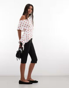 ���N���C�� ���B���e�[�W ���f�B�[�X �g�b�v�X �V���c �A�V�����g���[ �h�b�g Reclaimed Vintage asymmetric topolka dotspot ���b�h