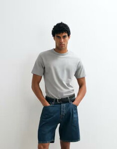 �G�C�\�X �����Y �g�b�v�X T�V���c �N���[�l�b�N �R�b�g�� ASOS DESIGN breatheMAX heavyweight crew neck T-shirt cotton blend ULTIMATE GRAY �O���[