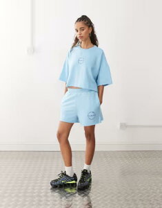 �m�C�W�[���C ���f�B�[�X �{�g���X �n�[�t�p���c�E�V���[�c Noisy May sweat short in light blue - part of a set Sky Blue �u���[