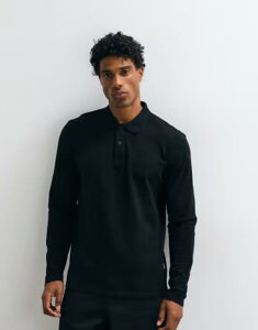 �W���b�N �A���h �W���[���Y �����Y �g�b�v�X �|���V���c Jack & Jones pique long sleeve polo Black �u���b�N