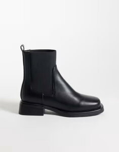 �V�~�[ ���C�h�t�B�b�g ���f�B�[�X �V���[�Y �u�[�c�E���C���u�[�c �A���N�� Simmi Wide Fit Simmi London Wide Fit Duff pull on ankle boots BLACK PU �u���b�N