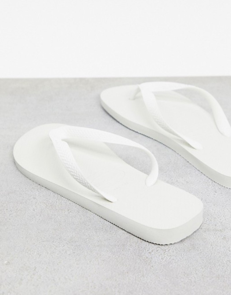 ハワイアナス メンズ サンダル シューズ Havianas classic flip flops in white White