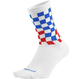 �f�B�t�B�[�g �����Y �A���_�[�E�F�A �C�� DeFeet Aireator 6in Sock Checkered Past/White �z���C�g