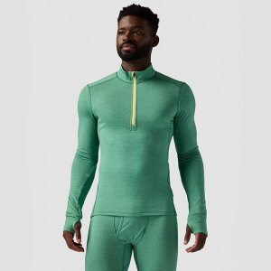 �o�b�N�J���g���[ �����Y �g�b�v�X T�V���c Backcountry Pines Microgrid Ultra-Lt Baselayer 1/4-Zip Top - Men's Gearhead Green �O���[��