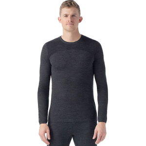 �X�}�[�g�E�[�� �����Y �g�b�v�X T�V���c �j�b�g Smartwool IntraKnit Merino 200 Crew Top - Men's Charcoal/Black �u���b�N