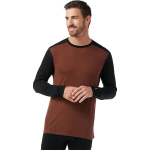 �X�}�[�g�E�[�� �����Y �g�b�v�X T�V���c Smartwool Classic All-Season Merino Base Layer - Men's Sable Brown/Black �u���b�N