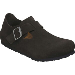 �r���P���V���g�b�N �����Y �V���[�Y �X�j�[�J�[ �X�G�[�h Birkenstock London Suede Shoe - Men's Black Suede �u���b�N