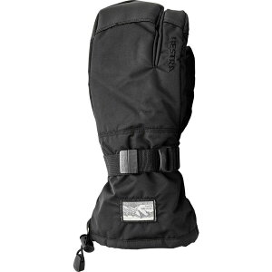 �w�X�g�� �����Y �A�N�Z�T���[ ��� Hestra Gauntlet Sr 3-Finger Mitten Black/Black �u���b�N