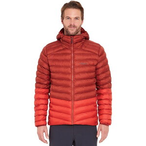 ���u �����Y �A�E�^�[ �W���P�b�g�E�u���]�� �W���P�b�g Rab Cirrus Alpine Jacket - Men's Tuscan Red/Dark Horizon ���b�h