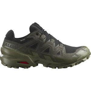 T Y V[Y Xj[J[ Salomon Speedcross 6 GTX Trail Running Shoe - Men's Black/Peat/Deep Lichen Green ubN