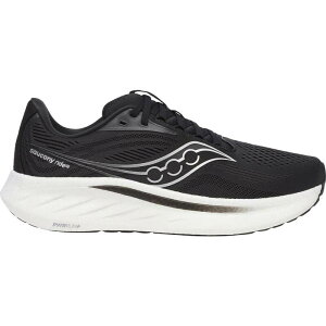 �T�b�J�j�[ �����Y �V���[�Y �X�j�[�J�[ Saucony Ride 18 Running Shoe - Men's Black/White �z���C�g