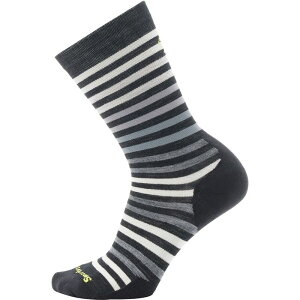 �X�}�[�g�E�[�� �����Y �A���_�[�E�F�A �C�� Smartwool Everyday Spruce Street Crew Sock Black/White �z���C�g