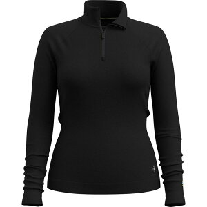 �X�}�[�g�E�[�� ���f�B�[�X �g�b�v�X T�V���c Smartwool Classic Thermal Merino Base Layer 1/4-Zip Top - Women's Black �u���b�N