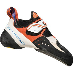 ���X�|���e�B�o ���f�B�[�X �V���[�Y �X�j�[�J�[ La Sportiva Solution Climbing Shoe - Women's White/Lily Orange �z���C�g