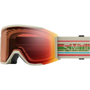 X~X Y ANZT[ TOXEACEFA Smith Squad MAG Goggles Chalk Straightline/ChromaPop Pro Photochromic Red Mirror