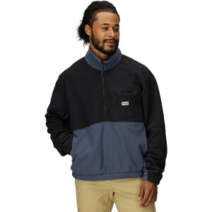 }[bg Y AE^[ WPbgEu] Marmot Retro Rocklin 1/2-Zip Pullover - Men's Black/Thunderhead ubN