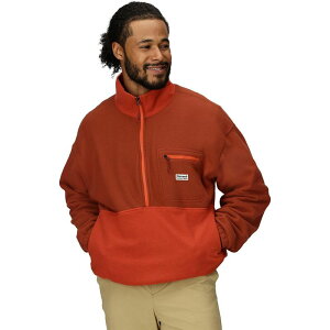 }[bg Y AE^[ WPbgEu] Marmot Retro Rocklin 1/2-Zip Pullover - Men's Pecan/Sumac