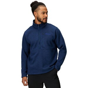 }[bg Y AE^[ WPbgEu] WPbg Marmot Drop Line 1/2-Zip Jacket - Men's Arctic Navy Heather wU[