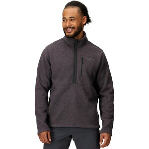 }[bg Y AE^[ WPbgEu] WPbg Marmot Drop Line 1/2-Zip Jacket - Men's Black Heather ubN