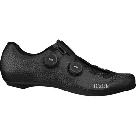 フィジーク メンズ スニーカー シューズ Vento Infinito Knit Carbon 2 Wide Cycling Shoe - Men's Black/Black