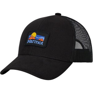 �}�[���b�g �����Y �A�N�Z�T���[ �X�q Marmot Retro Trucker Hat Black �u���b�N