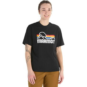 }[bg fB[X gbvX TVc Marmot Coastal T-Shirt - Women's Black/Multi ubN