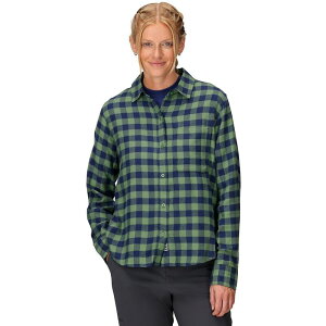 }[bg fB[X gbvX TVc Marmot Lightweight Flannel Shirt - Women's Agate Green O[