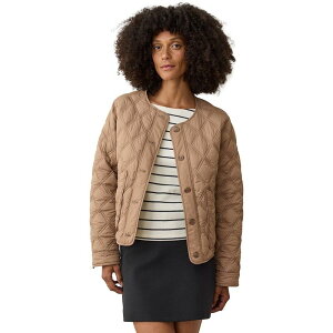 �}���[�� ���C���[ ���f�B�[�X �A�E�^�[ �W���P�b�g�E�u���]�� �i�C���� Marine Layer Nylon Liner - Women's Caramel