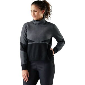 �X�}�[�g�E�[�� ���f�B�[�X �A�E�^�[ �W���P�b�g�E�u���]�� �j�b�g Smartwool Intraknit Alpine Pullover - Women's Black �u���b�N