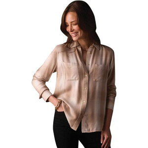�m�[�}���u�����h ���f�B�[�X �g�b�v�X T�V���c The Normal Brand Harper Button Up - Women's Cream Plaid �N���[��
