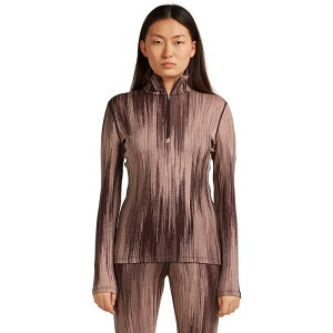 �A�C�X�u���[�J�[ ���f�B�[�X �g�b�v�X T�V���c Icebreaker Merino 260 Tech Vertex LS 1/2-Zip Top GRX1 - Women's Java/Acid Pink/Summit/Blush/J �s���N