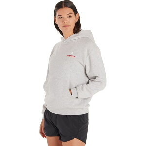 �}�[���b�g ���f�B�[�X �A�E�^�[ �p�[�J�[�E�X�E�F�b�g �p�[�J�[ Marmot for Life Hoodie - Women's Light Grey Heather �O���[