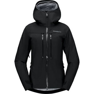 �m���[�i ���f�B�[�X �A�E�^�[ �W���P�b�g�E�u���]�� �W���P�b�g Norrona Trollveggen Gore-Tex Pro Light Jacket - Women's Caviar Black �u���b�N